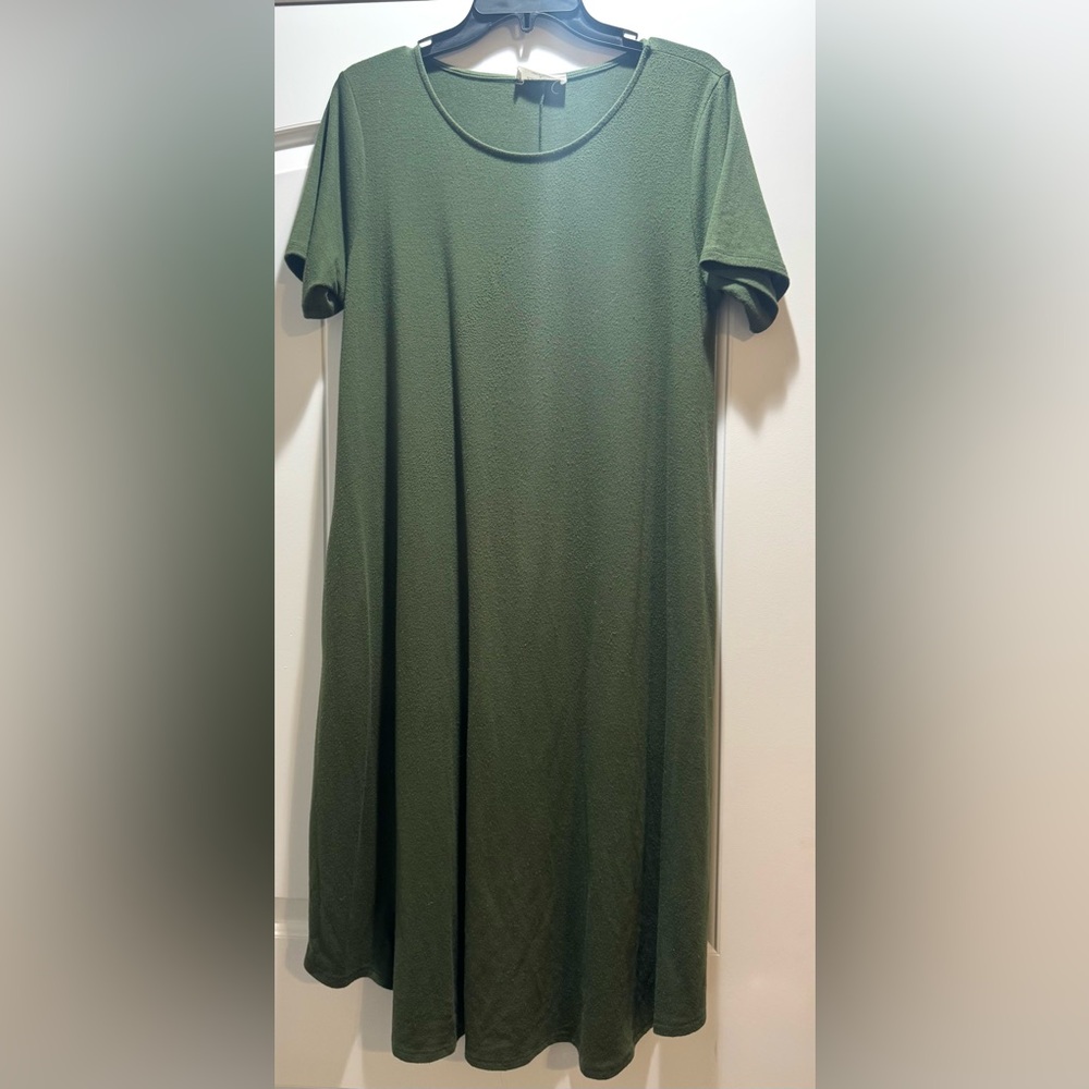 Zenana Outfitters Olive Green Dress